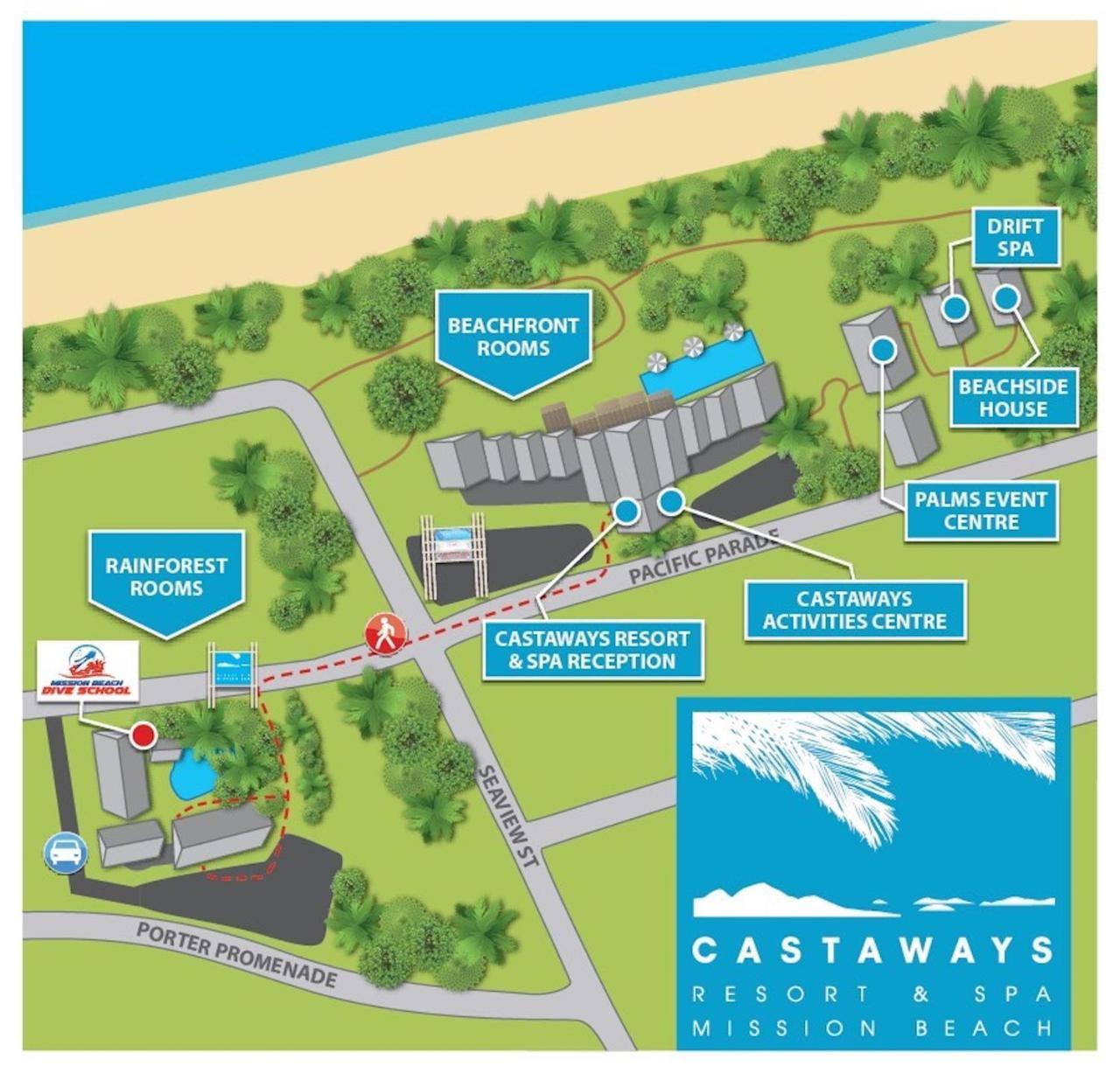 Rainforest Castaways Resort And Spa Mission Beach Esterno foto